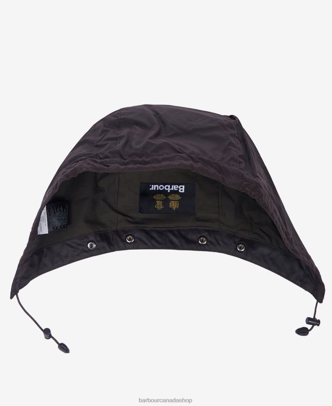 Barbour Accessories Men Black Waxed Cotton Plain Hood 2BB2F2340