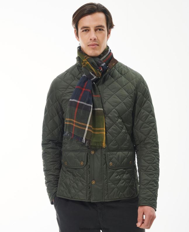 Barbour Accessories Men Stone Dress Tartan Welton Tartan Scarf 2BB2F2357