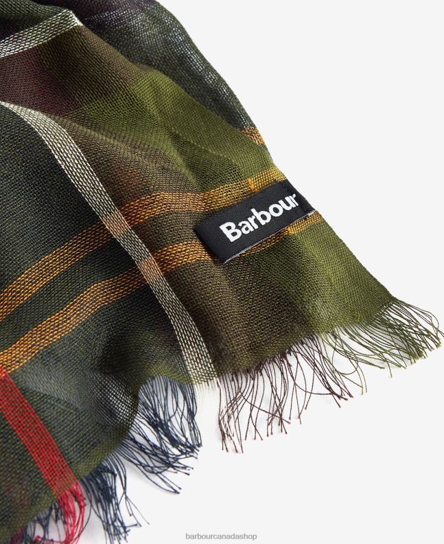 Barbour Accessories Men Stone Dress Tartan Welton Tartan Scarf 2BB2F2357