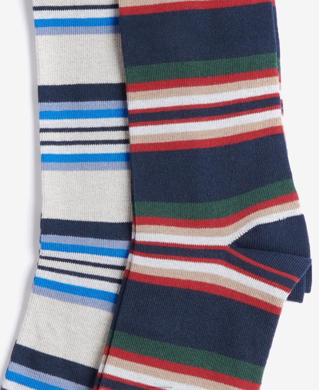 Barbour Accessories Men Navy Mix Summer Stripe Socks 2BB2F2369
