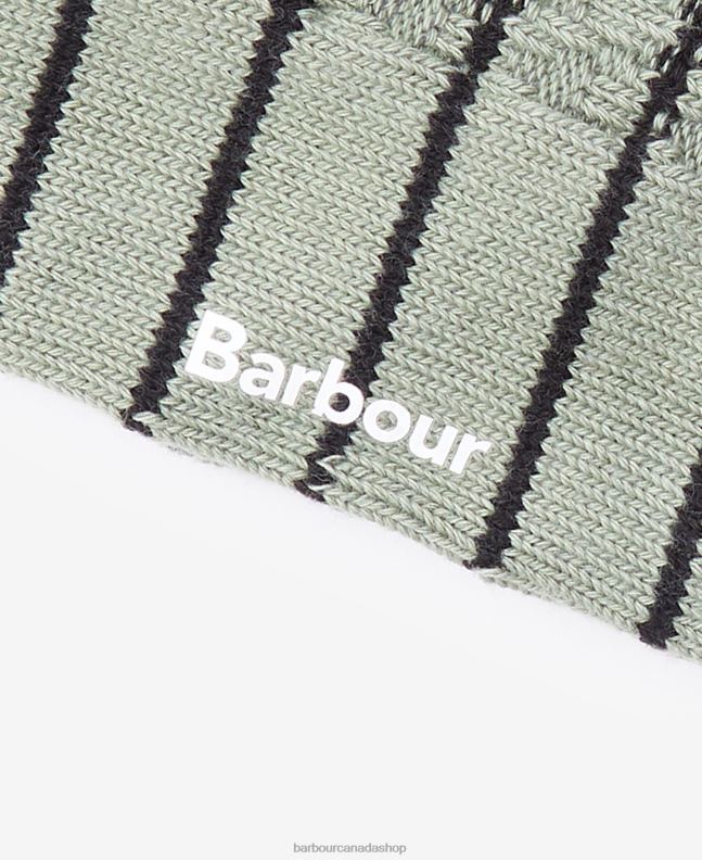 Barbour Accessories Men Olive Texture Stripe Socks 2BB2F2366
