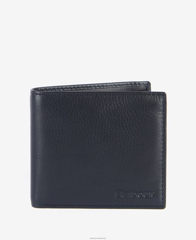 Barbour Accessories Men Carbon Colwell Small Billfold Wallet 2BB2F2374