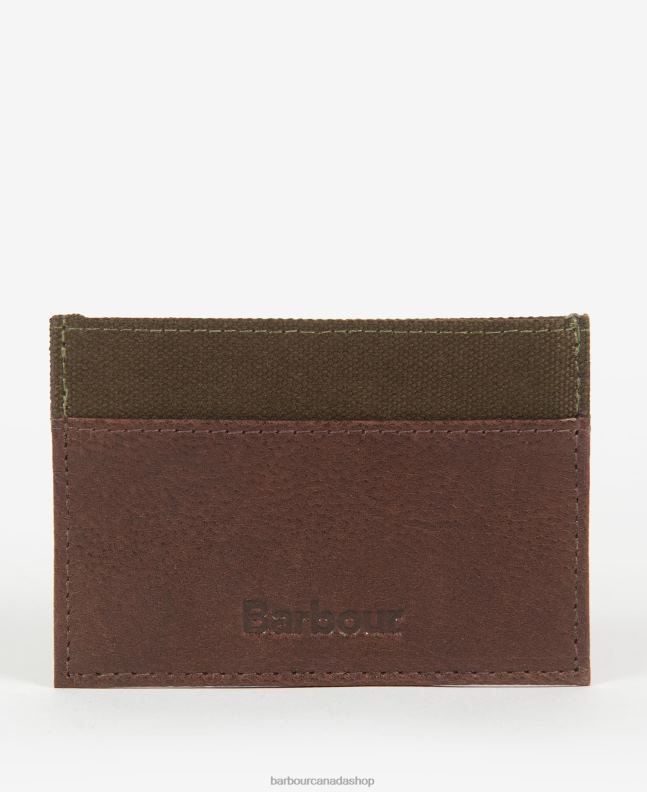 Barbour Accessories Men Dark Brown Padbury Card Holder 2BB2F2378