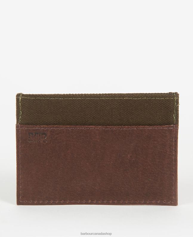 Barbour Accessories Men Dark Brown Padbury Card Holder 2BB2F2378
