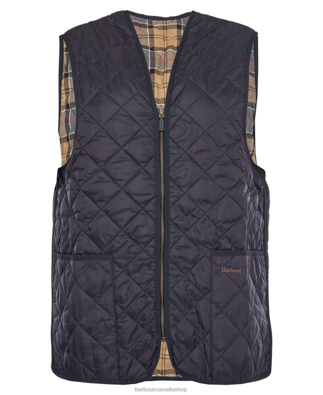 Barbour Clothing Men Black/Modern Quilted Waistcoat/Zip-In Liner 2BB2F2323