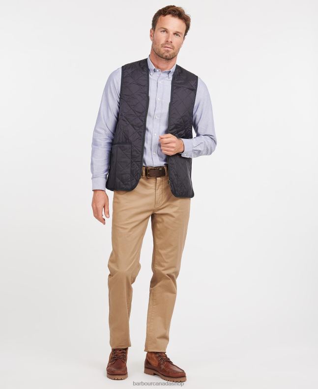 Barbour Clothing Men Black/Modern Quilted Waistcoat/Zip-In Liner 2BB2F2323