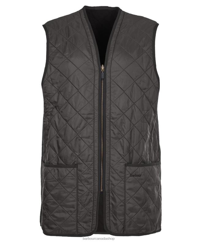 Barbour Clothing Men Black Polarquilt Waistcoat/Zip-In Liner 2BB2F2334