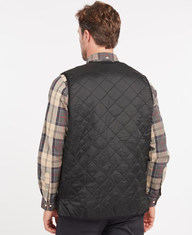 Barbour Clothing Men Black Polarquilt Waistcoat/Zip-In Liner 2BB2F2334