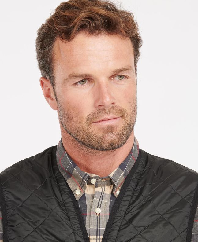 Barbour Clothing Men Black Polarquilt Waistcoat/Zip-In Liner 2BB2F2334