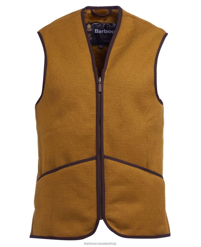 Barbour Clothing Men Brown Warm Pile Waistcoat/Zip-In Liner 2BB2F2322
