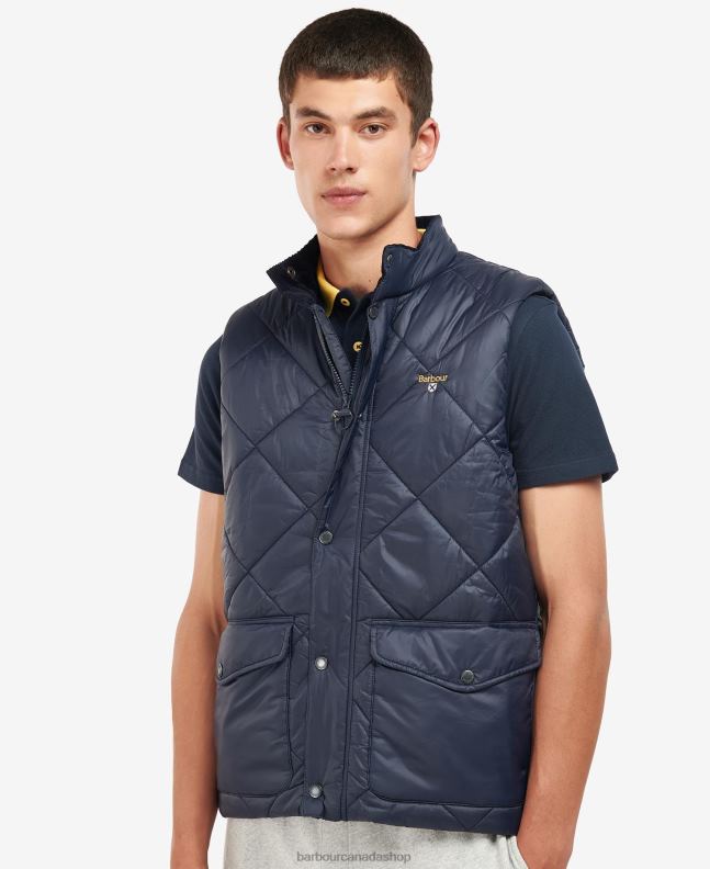 Barbour Clothing Men Classic Green Templeton Quilted Gilet 2BB2F254