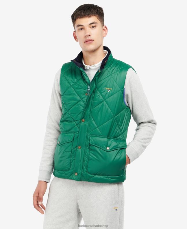 Barbour Clothing Men Classic Green Templeton Quilted Gilet 2BB2F274