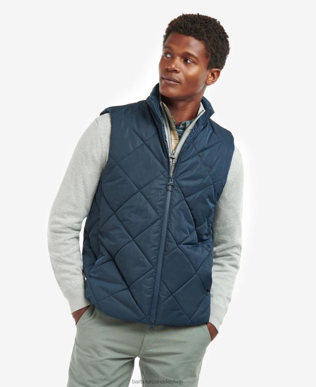 Barbour Clothing Men Classic Navy Finchley Quilted Gilet 2BB2F251