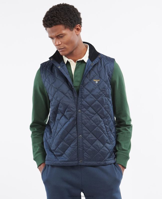Barbour Clothing Men Navy Crest Gilet 2BB2F232