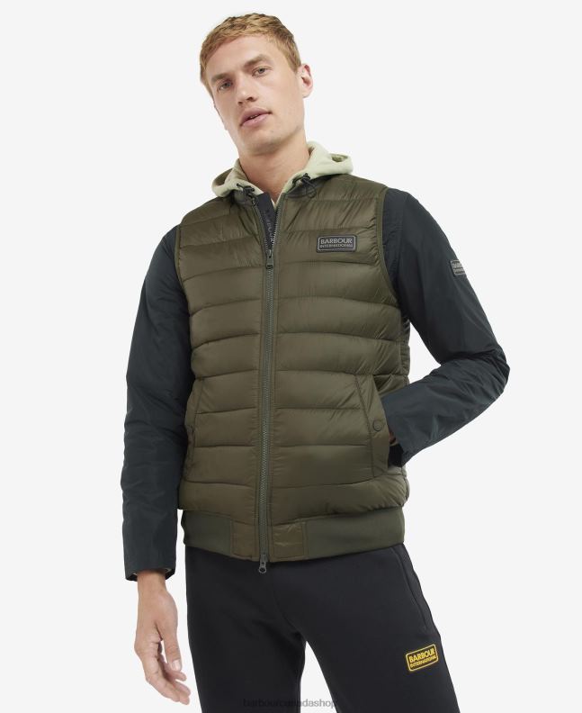Barbour Clothing Men Olive Elgin Quilted Gilet 2BB2F275