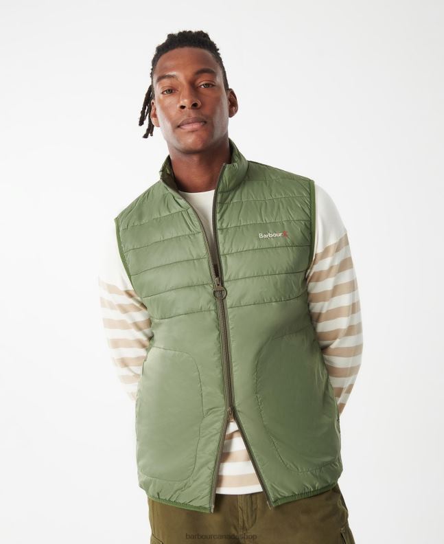 Barbour Clothing Men Olivine Shoreline Gilet 2BB2F250