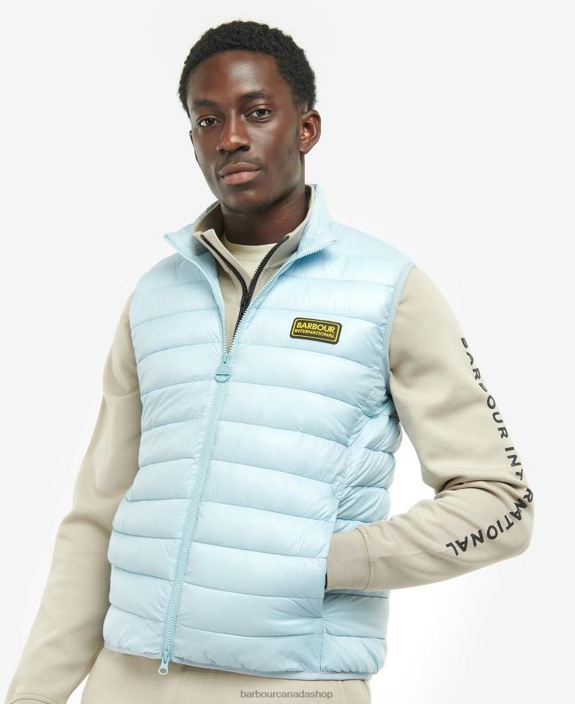 Barbour Clothing Men Powder Blue Racer Reed Gilet 2BB2F253