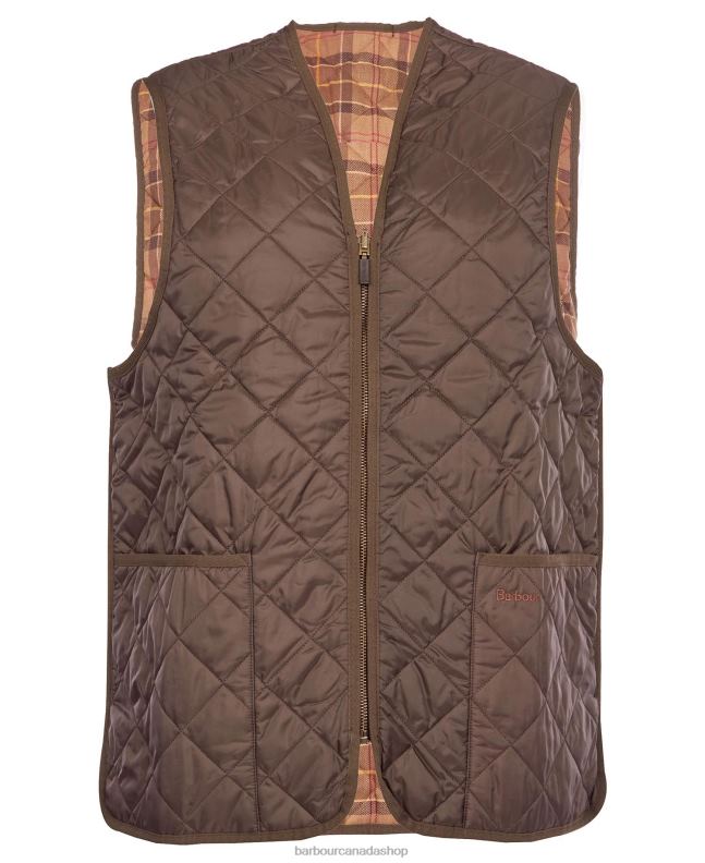 Barbour Clothing Men Rustic/Muted Quilted Waistcoat/Zip-In Liner 2BB2F2328