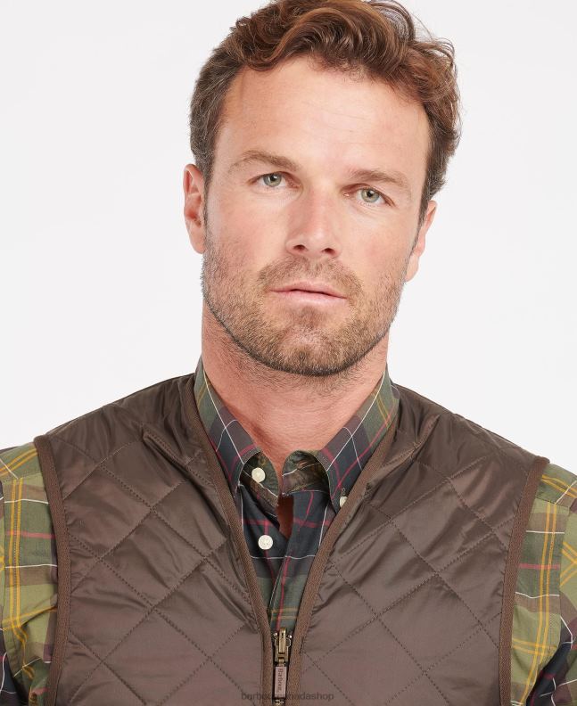 Barbour Clothing Men Rustic/Muted Quilted Waistcoat/Zip-In Liner 2BB2F2328