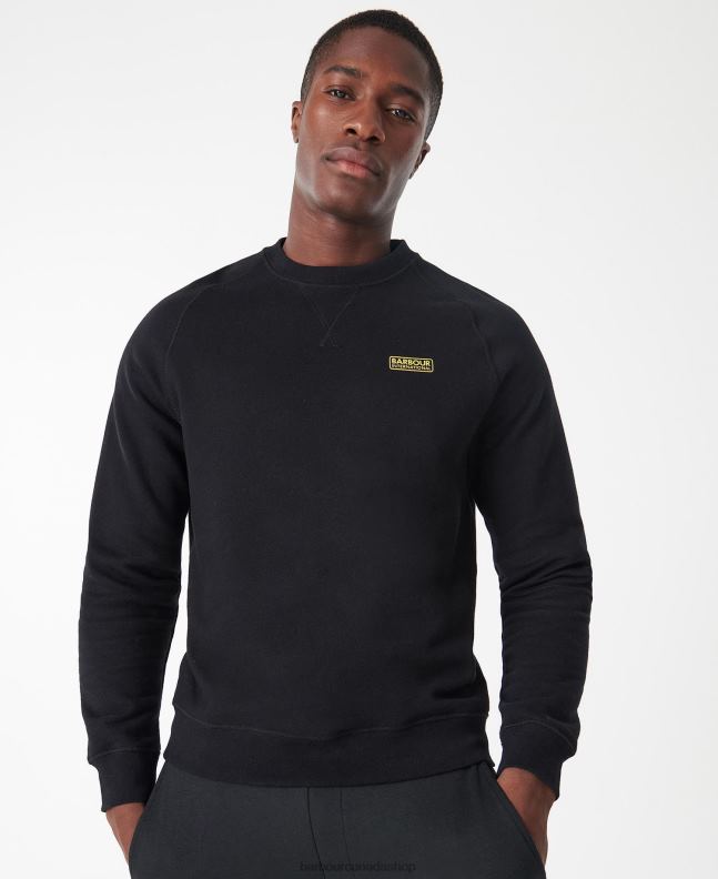Barbour Clothing Men Black International Sweatshirt Essential Crew Neck 2BB2F1010
