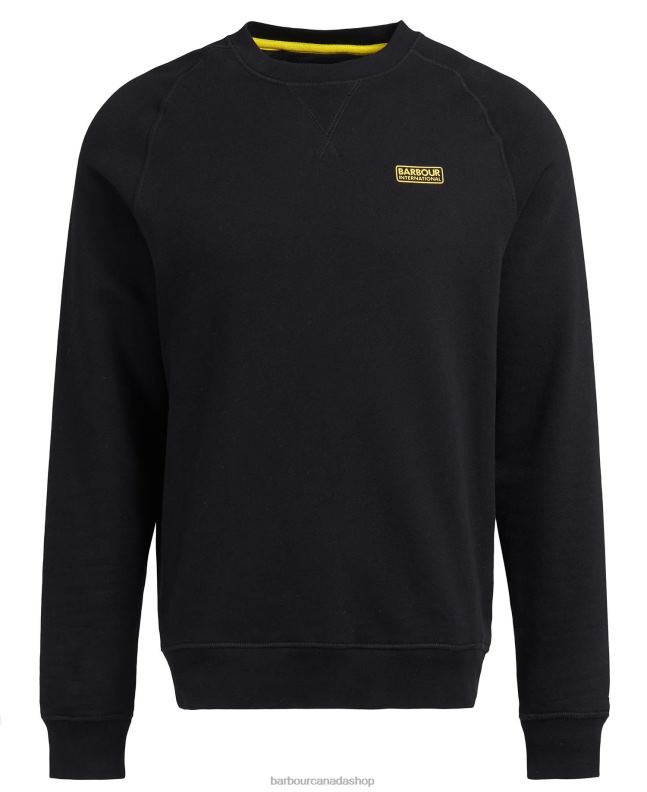 Barbour Clothing Men Black International Sweatshirt Essential Crew Neck 2BB2F1010
