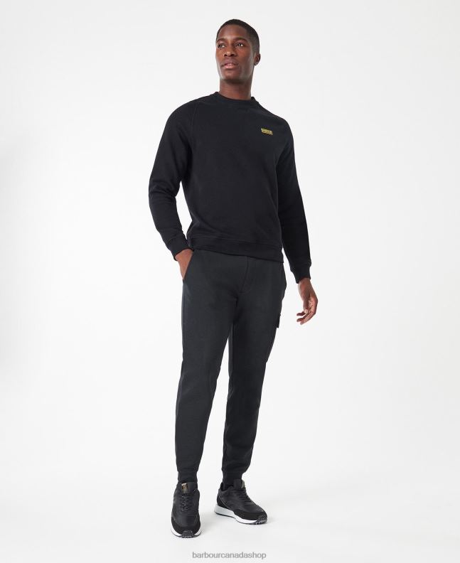 Barbour Clothing Men Black International Sweatshirt Essential Crew Neck 2BB2F1010