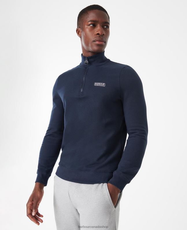 Barbour Clothing Men Black International Sweatshirt Essential Half Zip 2BB2F1020