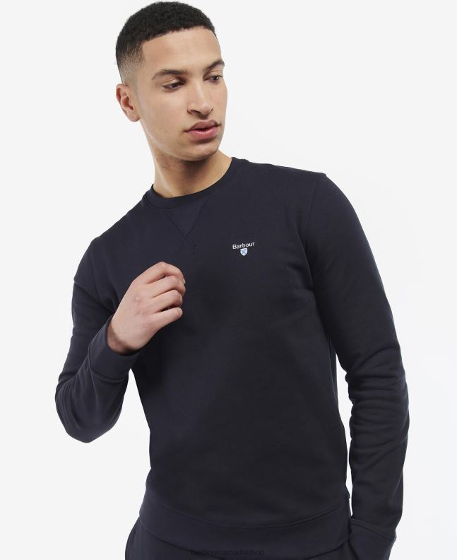 Barbour Clothing Men Black Ridsdale Crew-Neck Sweatshirt 2BB2F987