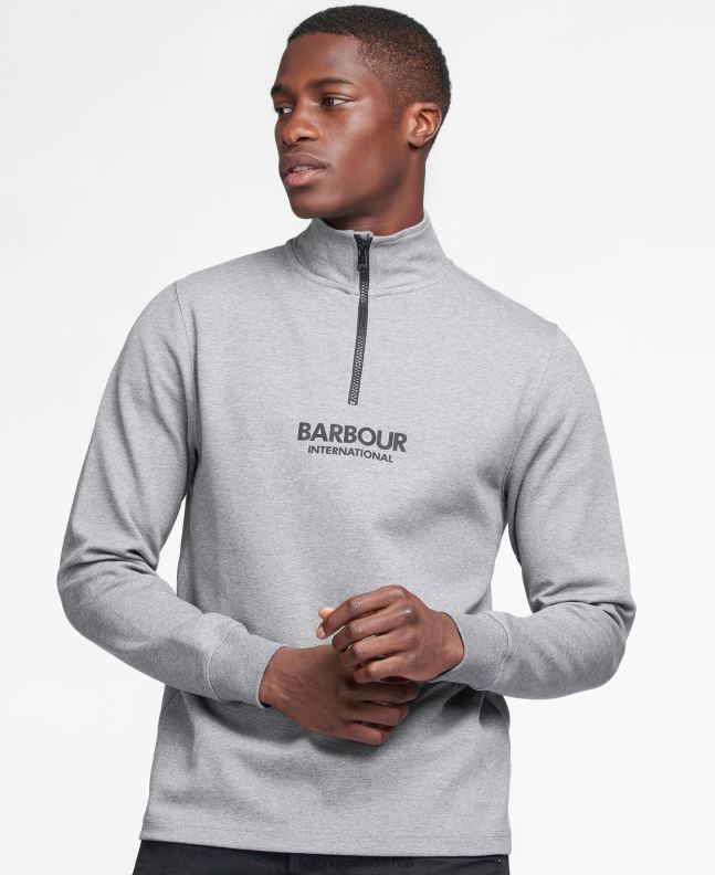 Barbour Clothing Men Black Transmission Half Zip Sweatshirt 2BB2F995