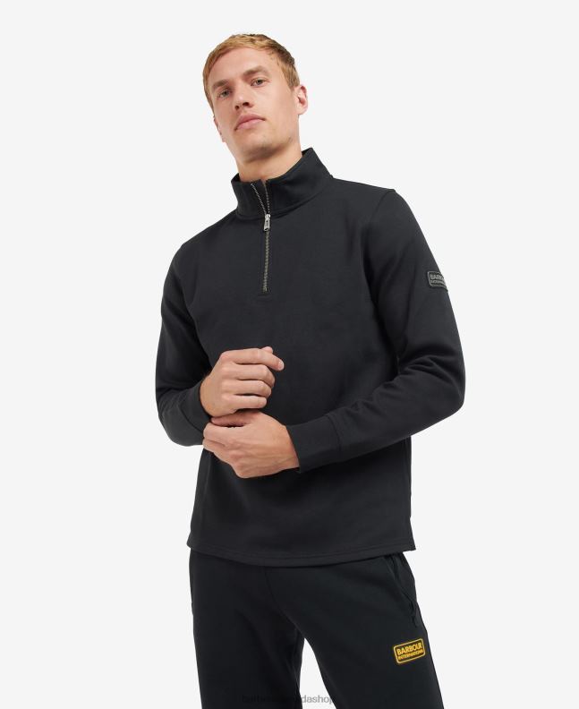 Barbour Clothing Men Classic Black Spring Half Zip 2BB2F993