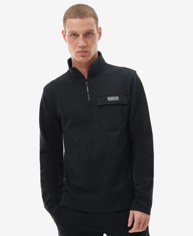 Barbour Clothing Men Classic Black Voyager Sweatshirt 2BB2F1031