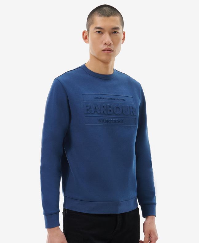 Barbour Clothing Men Dark Denim Stamp Sweatshirt 2BB2F1035
