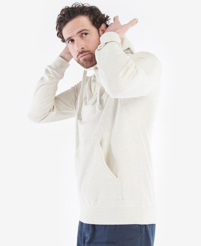 Barbour Clothing Men Grey Marl Hetton Hoodie 2BB2F1022