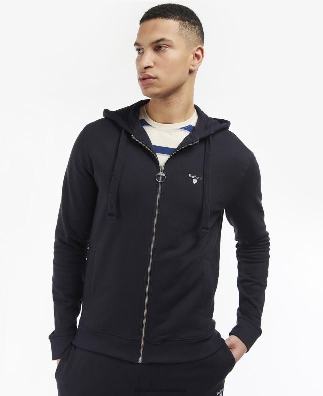 Barbour Clothing Men Grey Marl Wallington Zip Hoodie 2BB2F983