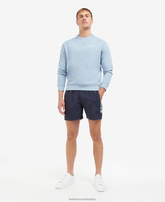 Barbour Clothing Men International Navy Essential Crew Neck Sweatshirt 2BB2F1057