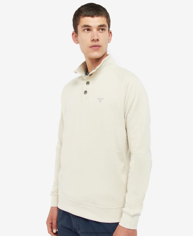 Barbour Clothing Men Mist Half Snap Sweatshirt 2BB2F1037