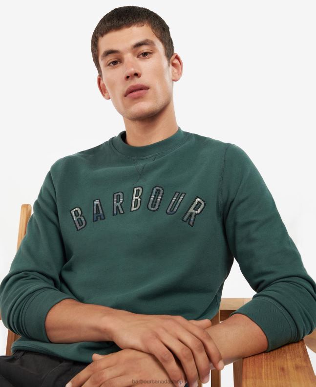 Barbour Clothing Men Monaco Blue Debson Crew Jumper 2BB2F992