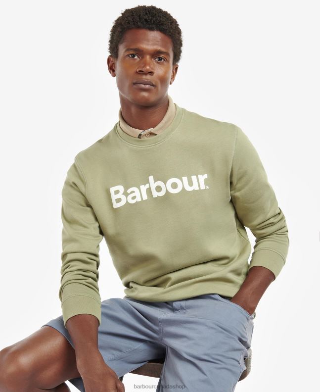Barbour Clothing Men Navy Logo Crew-Neck Sweatshirt 2BB2F1032