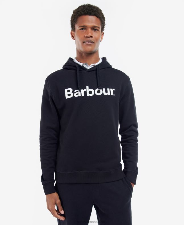 Barbour Clothing Men Navy Logo Hoodie 2BB2F986