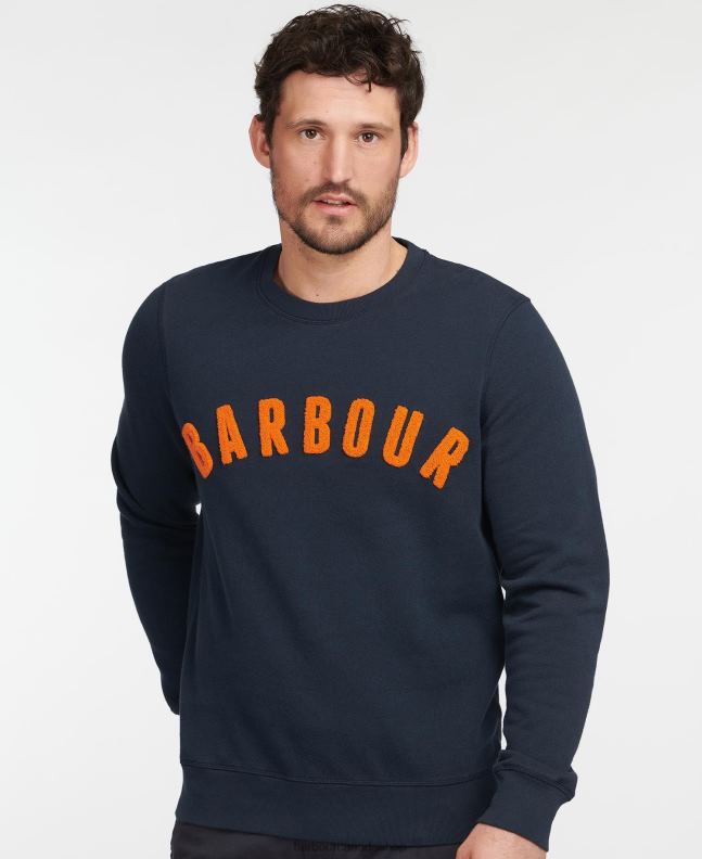Barbour Clothing Men Navy Prep Logo Sweatshirt 2BB2F1006
