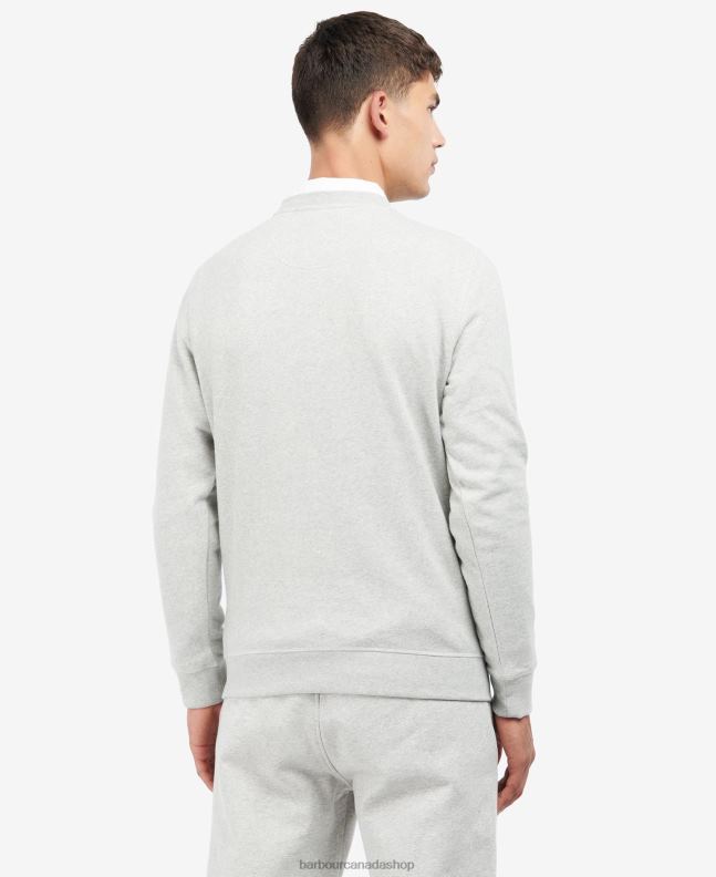 Barbour Clothing Men Neutral Honor Panel Crew Sweatshirt 2BB2F1049