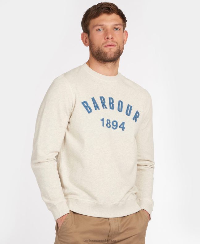 Barbour Clothing Men Pigment Blue John Crew Neck Sweatshirt 2BB2F1058