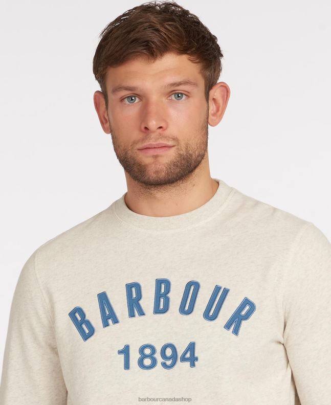 Barbour Clothing Men Pigment Blue John Crew Neck Sweatshirt 2BB2F1058