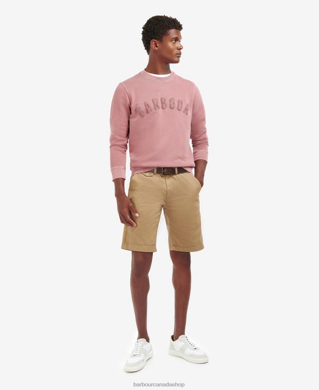 Barbour Clothing Men Powder Blue Large Logo Crew Neck Sweater 2BB2F1030