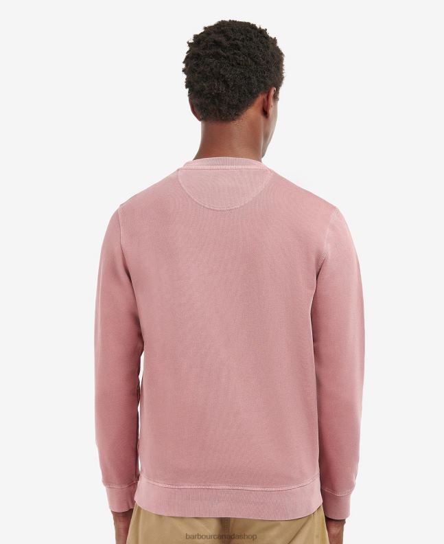 Barbour Clothing Men Powder Blue Large Logo Crew Neck Sweater 2BB2F1030