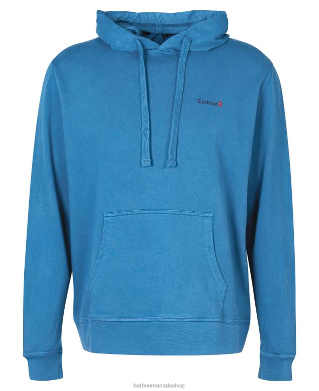 Barbour Clothing Men Washed Navy Redworth Popover Hoodie 2BB2F994