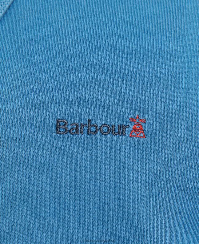 Barbour Clothing Men Washed Navy Redworth Popover Hoodie 2BB2F994