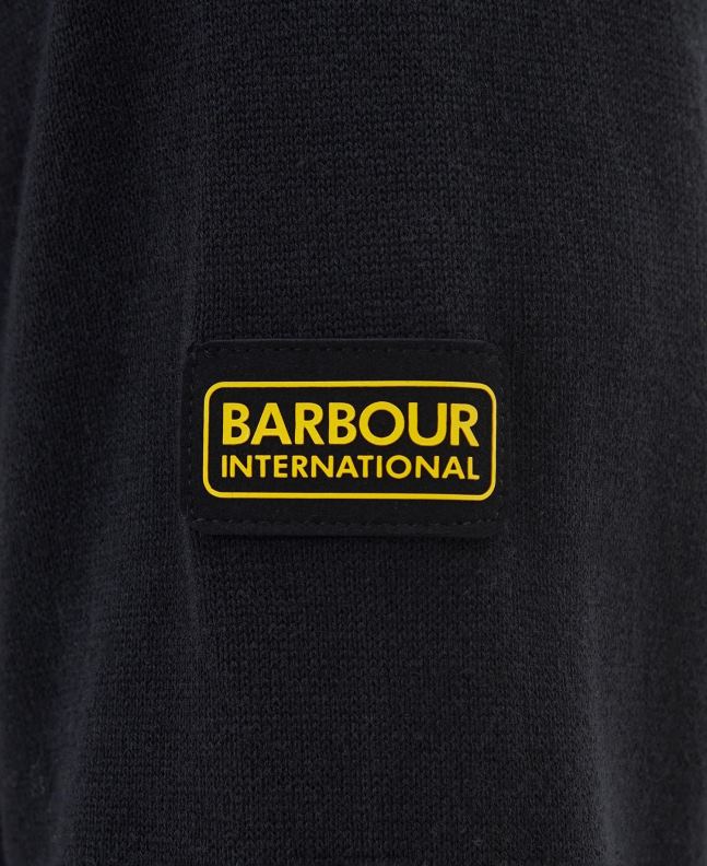 Barbour Clothing Men Anthracite Marl Cotton Crew Neck Sweater 2BB2F1106