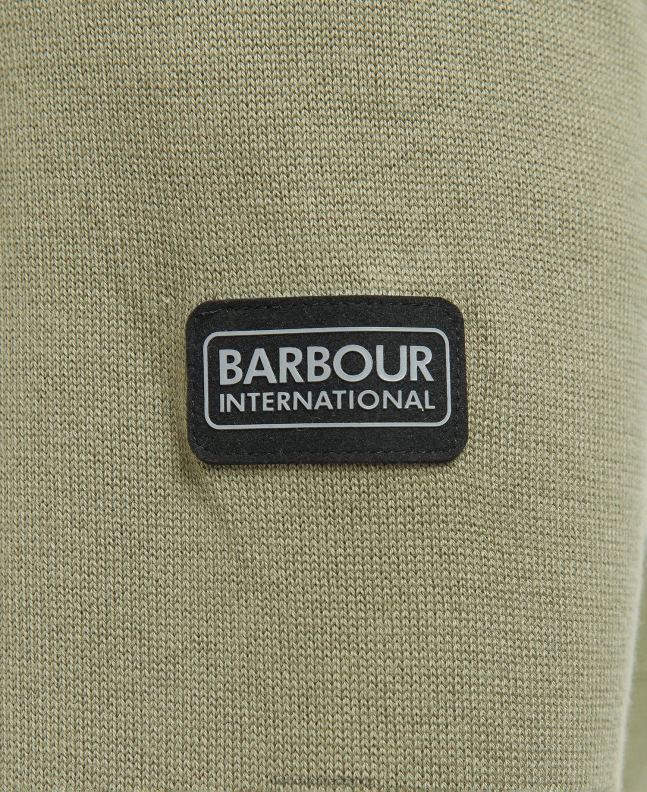Barbour Clothing Men Anthracite Marl Cotton Half Zip Sweater 2BB2F1118