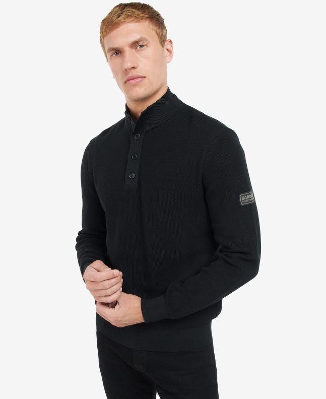 Barbour Clothing Men Classic Black Moss Knitted Jumper 2BB2F1079